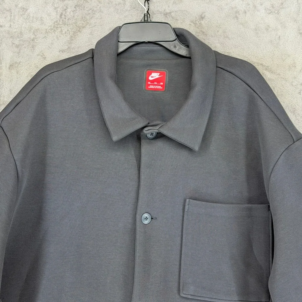 Nike‎ Mens Tech Fleece Oversized Coach Jacket Anthracite FZ7566-060 XXL New